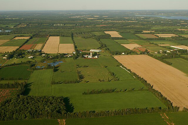 Aerial view of Prince Edward Island